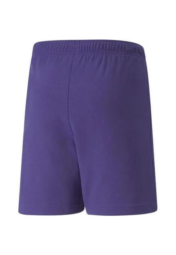 Spodenki piłkarskie dla dzieci Puma teamRISE Short Jr. Kolor: biały, wielokolorowy, fioletowy