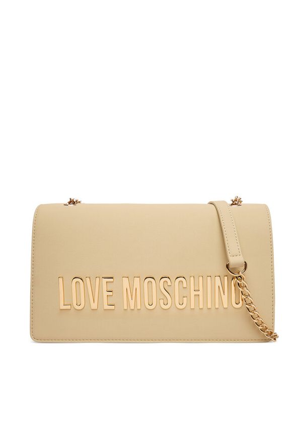 Love Moschino - Torebka LOVE MOSCHINO. Kolor: beżowy