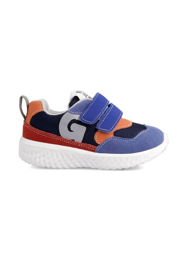 Garvalin buty dziecięce. Nosek buta: okrągły. Zapięcie: rzepy. Kolor: niebieski. Materiał: guma