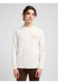 Lee - MESKA KOSZULKA LEE LS WOBBLY LEE TEE ECRU 112370507 #1