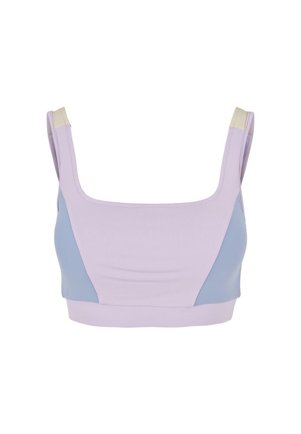 Biustonosz dla kobiet Urban Classics Color Block. Kolor: biały. Sport: fitness