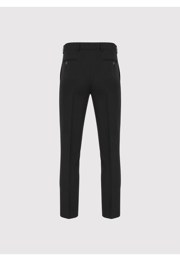 Pako Lorente - PAKO LORENTE – Czarne spodnie ganiturowe. Kolor: czarny. Materiał: poliester, wiskoza, elastan. Wzór: gładki. Styl: elegancki, młodzieżowy