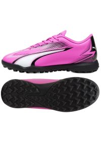 Buty Puma Ultra Play Tt Jr 107779 01 różowe. Kolor: różowy. Materiał: guma, syntetyk, materiał. Szerokość cholewki: normalna. Sport: piłka nożna