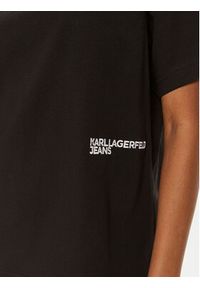 Karl Lagerfeld Jeans T-Shirt 245J1705 Czarny Regular Fit. Kolor: czarny. Materiał: bawełna #3