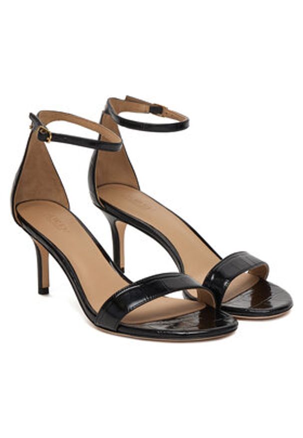 Lauren Ralph Lauren - LAUREN RALPH LAUREN Sandały 802P04399002 Czarny. Kolor: czarny. Materiał: skóra