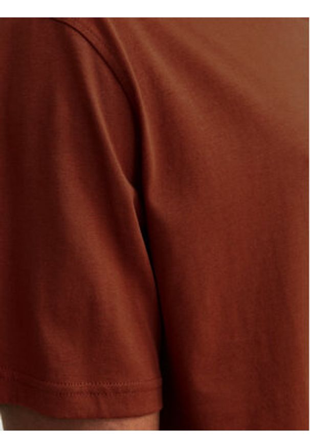 Jack & Jones T-Shirt Fredeiksberg 12262492 Brązowy Regular Fit. Kolor: brązowy. Materiał: bawełna