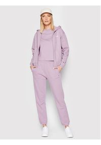 Champion Spodnie dresowe Heavy Elasticated Cuff 114925 Fioletowy Regular Fit. Kolor: fioletowy. Materiał: bawełna