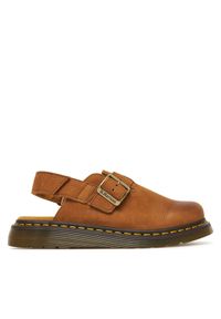 Dr. Martens Sandały Jorge II Mule DM31568200 Brązowy. Kolor: brązowy. Materiał: nubuk, skóra