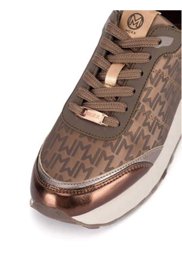 MEXX Sneakersy MI001009343W Brązowy. Kolor: brązowy. Materiał: skóra