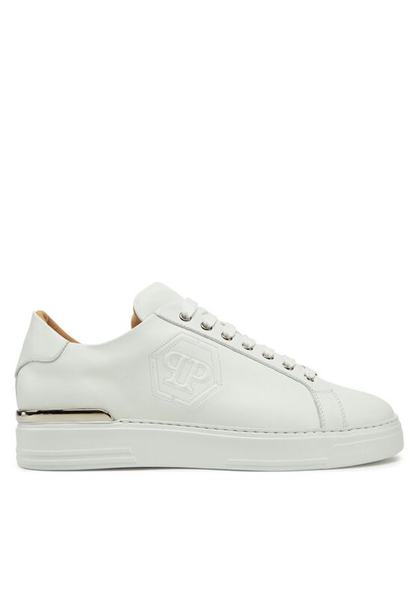 Philipp Plein - PHILIPP PLEIN Sneakersy SAES USC0692 PLE075 Biały. Kolor: biały. Materiał: skóra