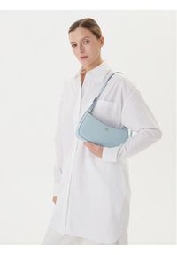 Calvin Klein Torebka Ck Small Shoulder Bag LV04F3170G Błękitny. Kolor: niebieski. Materiał: skórzane #1