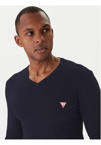 Guess Longsleeve M2YI08 J1314 Granatowy Slim Fit. Kolor: niebieski. Materiał: bawełna. Długość rękawa: długi rękaw #5