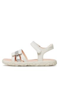 Geox Sandały J Sandal Haiti Girl J458ZD 000NF C0459 S Biały. Kolor: biały