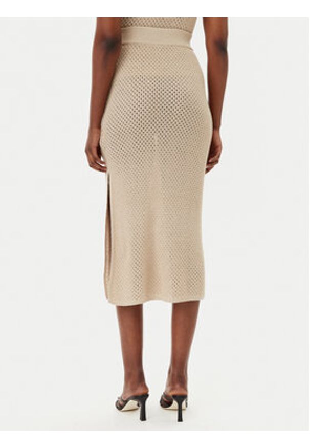 Marella Spódnica ołówkowa Arak2 2513301022 Beżowy Slim Fit. Kolor: beżowy. Materiał: bawełna