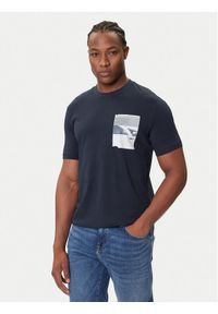 BOSS T-Shirt Te_Container 50546920 Granatowy Regular Fit. Kolor: niebieski. Materiał: bawełna