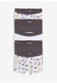 bonprix - Bokserki z miękką bawełną organiczną (5 par). Kolor: biały. Materiał: bawełna. Wzór: nadruk, gładki #1