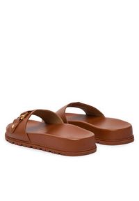 Lauren Ralph Lauren - LAUREN RALPH LAUREN Klapki 802982883001 Brązowy. Kolor: brązowy. Materiał: skóra #4