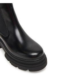 TOMMY HILFIGER - Tommy Hilfiger Sztyblety Shiny FW0FW09042 Czarny. Kolor: czarny. Materiał: skóra #2