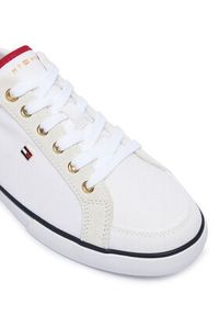 TOMMY HILFIGER - Tommy Hilfiger Tenisówki Th Low FW0FW09390 Biały. Kolor: biały. Materiał: materiał #3