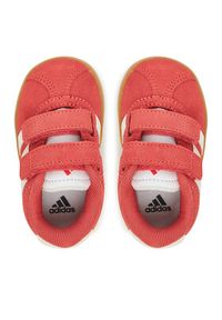 Adidas - adidas Sneakersy VL Court 3.0 Shoes JR2218 Czerwony. Kolor: czerwony. Materiał: zamsz, skóra #4
