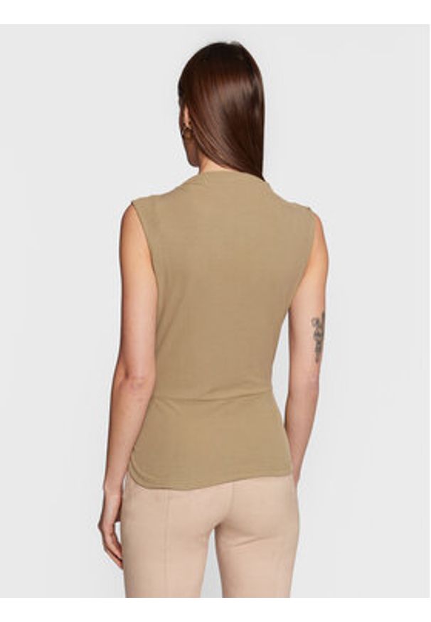 Guess Bluzka Ramona W3RP42 KAQL2 Zielony Slim Fit. Kolor: zielony