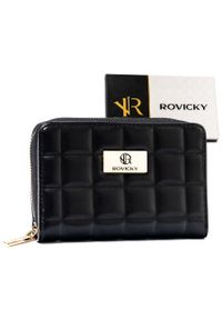 ROVICKY - Pasek pikowany Rovicky R-PKK-02 czarny. Kolor: czarny. Materiał: skóra ekologiczna #1