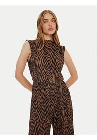 Vero Moda Kombinezon Wilhelmina 10330184 Brązowy Regular Fit. Kolor: brązowy. Materiał: syntetyk