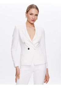 Liu Jo Marynarka CA3044 T2200 Biały Regular Fit. Kolor: biały. Materiał: syntetyk