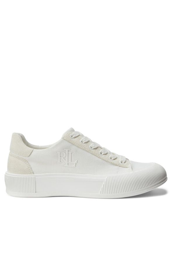 Lauren Ralph Lauren Sneakersy 802908361001 Biały. Kolor: biały. Materiał: materiał