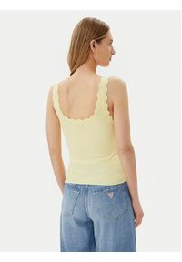 JDY Top Nanna 15290585 Żółty Slim Fit. Kolor: żółty. Materiał: wiskoza #3