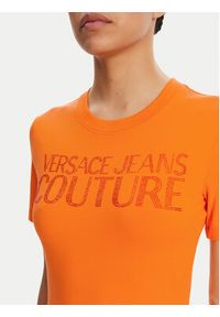 Versace Jeans Couture Sukienka codzienna 78HAOS04 Pomarańczowy Slim Fit. Okazja: na co dzień. Kolor: pomarańczowy. Materiał: bawełna. Typ sukienki: proste. Styl: casual #5
