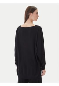 Kontatto Sweter 3M0815C Czarny Relaxed Fit. Kolor: czarny. Materiał: syntetyk