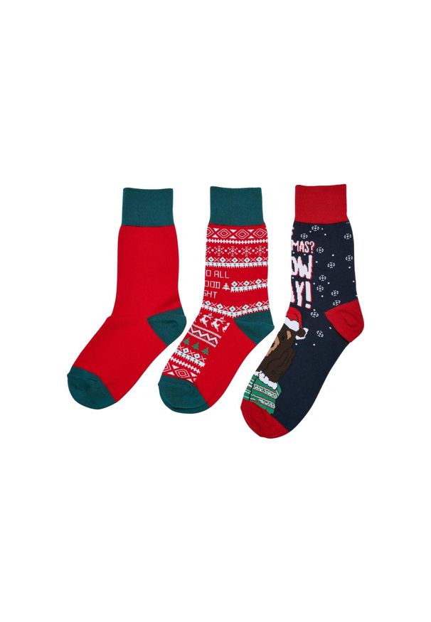 Skarpetki Urban Classics Christmas Bear (x3). Kolor: wielokolorowy