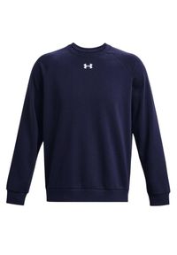 Under Armour - Bluza Męska Polar Dekolt W Szpic. Kolor: fioletowy. Materiał: polar