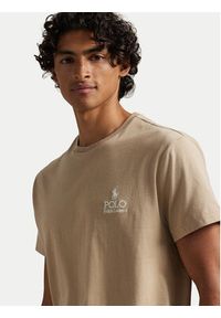 Polo Ralph Lauren T-Shirt 710981136502 Beżowy Regular Fit. Typ kołnierza: polo. Kolor: beżowy. Materiał: bawełna #4