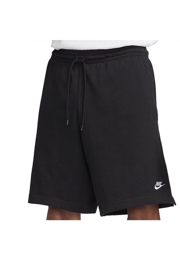 Spodenki Nike Club FQ4359-010 - czarne. Kolor: czarny. Materiał: bawełna, tkanina. Sezon: lato