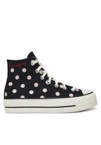 Converse Trampki Chuck Taylor All Star Lift Platform Polka Dots A10688C Czarny. Kolor: czarny. Materiał: materiał. Obcas: na platformie #1