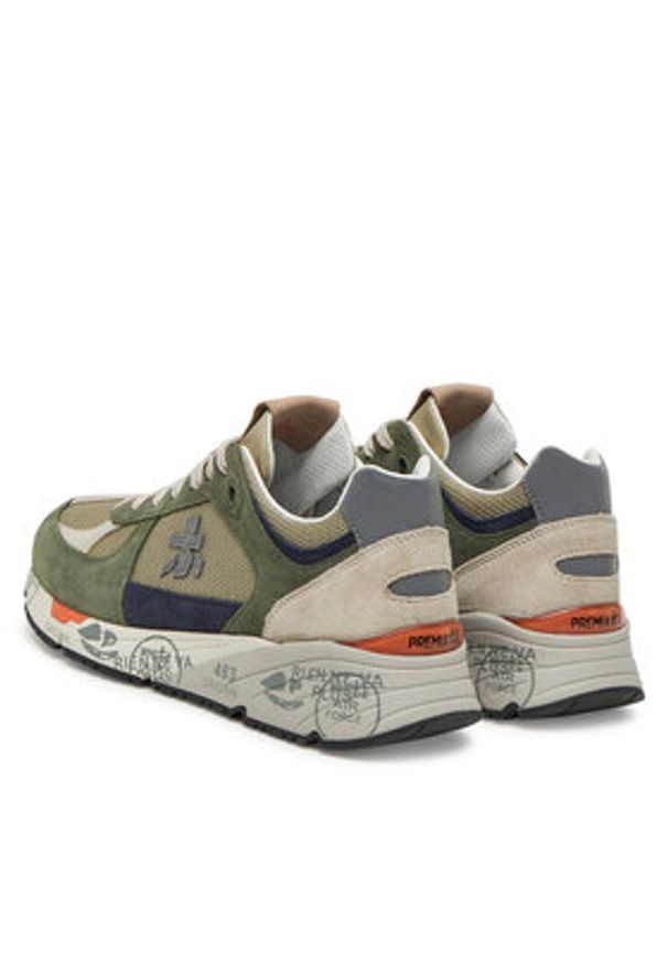 Premiata Sneakersy Mase Var 7295 Khaki. Kolor: brązowy. Materiał: materiał