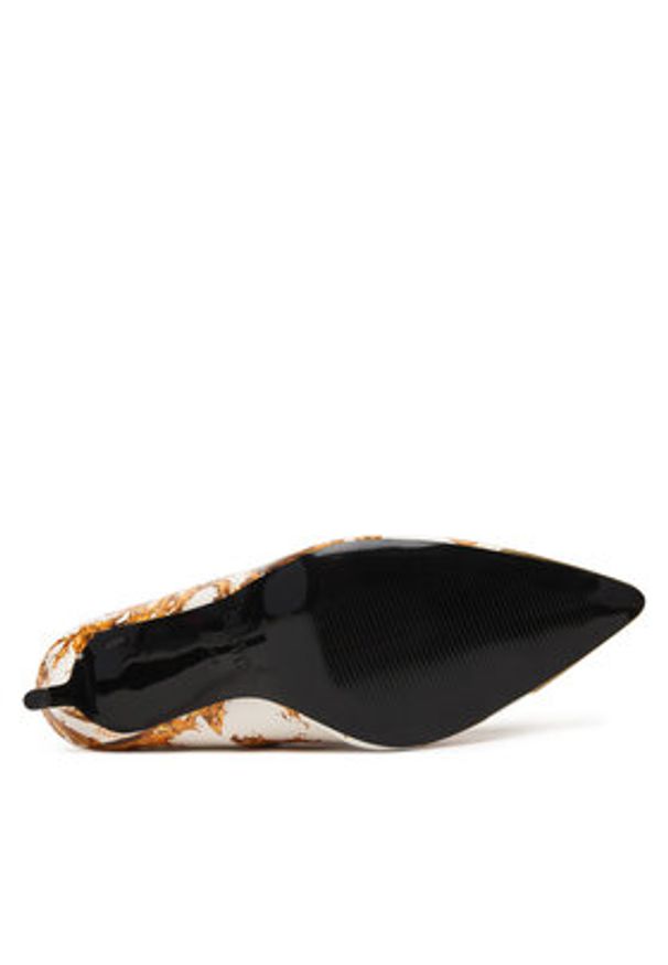 Versace Jeans Couture Szpilki 80VA3S50 ZS366 G03 Biały. Kolor: biały. Materiał: skóra. Obcas: na szpilce