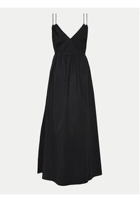 TwinSet - TWINSET Sukienka letnia 241TT2021 Czarny Regular Fit. Kolor: czarny. Materiał: bawełna. Sezon: lato #5