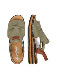 Rieker Sandały CEO-62962-52 Zielony. Kolor: zielony. Materiał: skóra #8