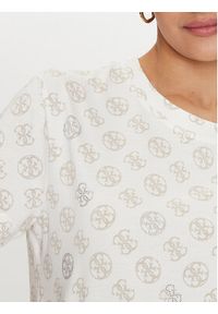 Guess T-Shirt Noemie V4YI04 I3Z14 Biały Regular Fit. Kolor: biały. Materiał: bawełna #4