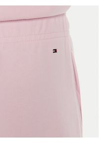 TOMMY HILFIGER - Tommy Hilfiger Spodnie dresowe WW0WW45576 Różowy Regular Fit. Kolor: różowy. Materiał: bawełna #2