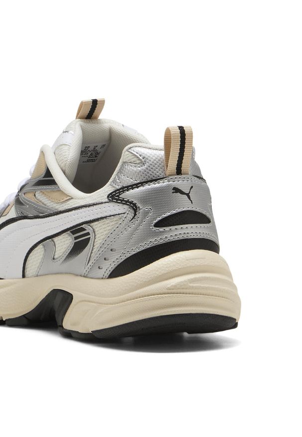 Puma - Sneakersy unisex Milenio Tech PUMA Warm White Silver Metallic. Kolor: biały, szary, wielokolorowy