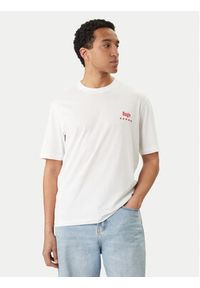 Hugo - HUGO T-Shirt Nucavo 50560040 Biały Regular Fit. Kolor: biały. Materiał: bawełna #4