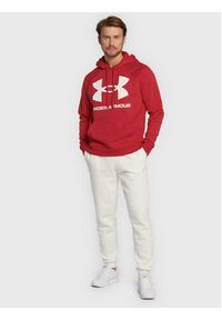 Under Armour Bluza Ua Rival Fleece Big Logo 1357093 Czerwony Loose Fit. Kolor: czerwony. Materiał: bawełna #5