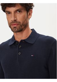 Tommy Jeans Sweter Essential DM0DM20304 Granatowy Slim Fit. Kolor: niebieski. Materiał: bawełna #3