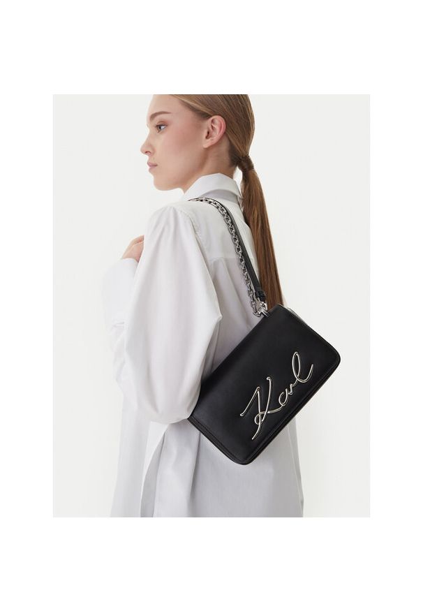 Karl Lagerfeld - Torebka KARL LAGERFELD. Kolor: czarny