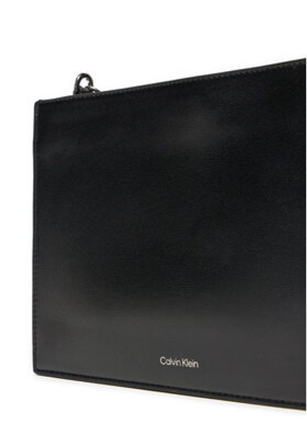 Calvin Klein Torebka Ck Night Square Crossbody K60K612794 Czarny. Kolor: czarny. Materiał: skórzane
