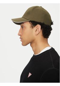 Guess Czapka z daszkiem M3YZ22 WBN60 Khaki. Kolor: brązowy. Materiał: materiał, bawełna